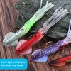 Fishing Squid Lures Kit Pre-rigged Squid Lure Glow In the