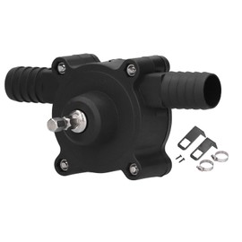 Pilipane Hand Pump Water Drill Water Pump, Electric Drill Pump for Water Gasoline Oil Diesels Fluid Water Transfer Pump, Mini Hand Self-Priming Quick Pumping Speed