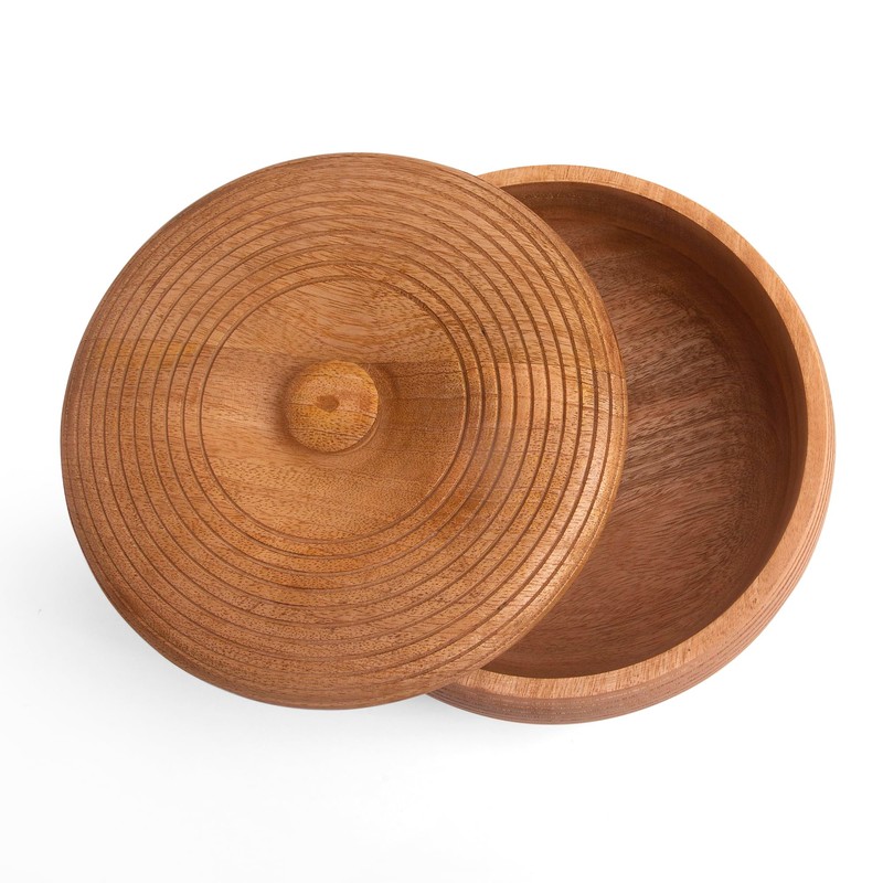 Handcrafted Wooden Mexican Tortilla Warmer Basket Indian Chapati Roti Bread
