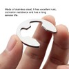 400 Pieces E-Clip Lock Ring for Outdoor E-Clip, Inner Retaining