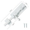 Barrel Bolt Latch, Slide Bolt Gate Latch, 6.3 Inch White