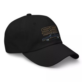 Racing Roots 1988 Chevy Monte Carlo SS Black and Gold Classic Car Dad hat