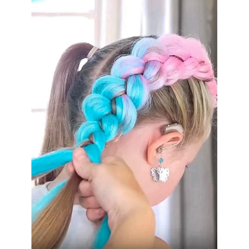 ColorfulPanda 3 Pieces Ombre Brown Jumbo Braid Synthetic Hair 24