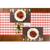 Hester and Cook 20" Red Painted Check Paper Runner