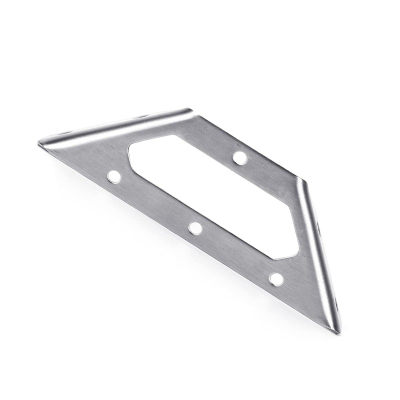 2Pcs Trapeziform Angle Brackets Stainless Steel Multifunction Corner Brace Bracket