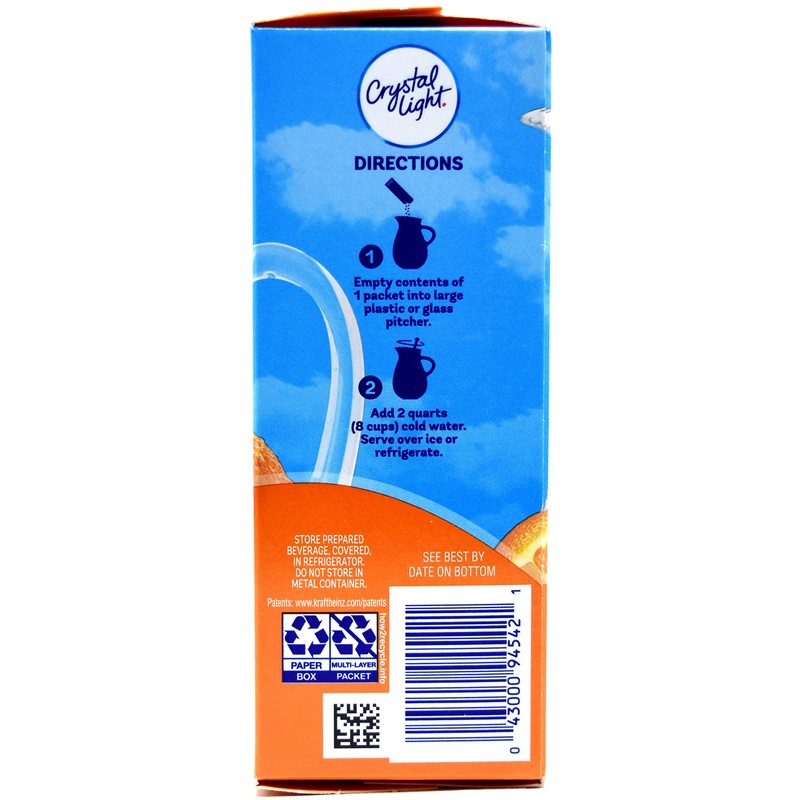 Crystal Light Classic Orange Drink Mix, 10-Quart Box