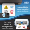 JOYEZA Premium Printable Vinyl Sticker Paper for Inkjet Printer -