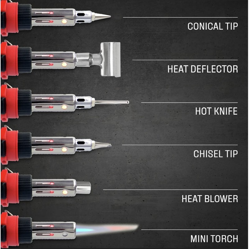Berkling BSG-568 Butane Soldering Iron Kit - Self-Ignite, Instant Start,