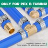 OURU PEX Fittings 1/2 Inch, 12PCS Elbow Lead-Free Brass Connectors