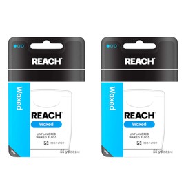 Reach Dental Floss, Waxed, Unflavored 1 ea (Pack of 2)