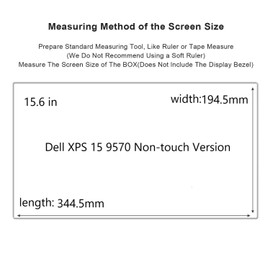 Dell XPS 15 9570 Screen Protector,HD Clear LCD Anti-Scratch Anti-Fingerprints Guard Film For 15.6" Dell XPS 15 9570 (Non-touch Version) Laptop[Warning:Not Fit xps 15 9570 (Touch Version)] (2-pack)