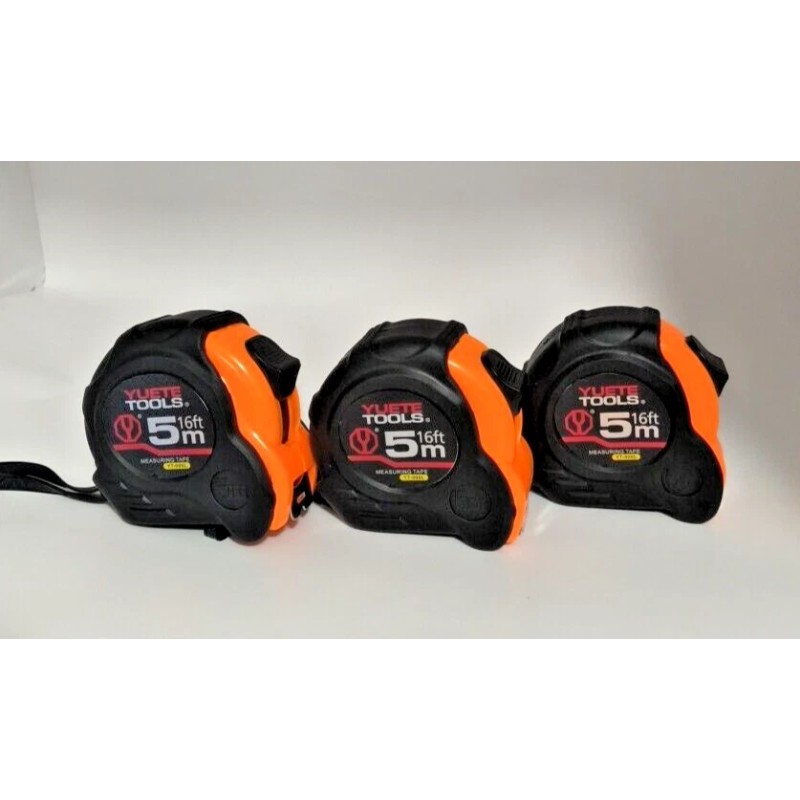 TapeMeasure YUETE TOOLS TAPE MEASURE 16FT 5M set of 3