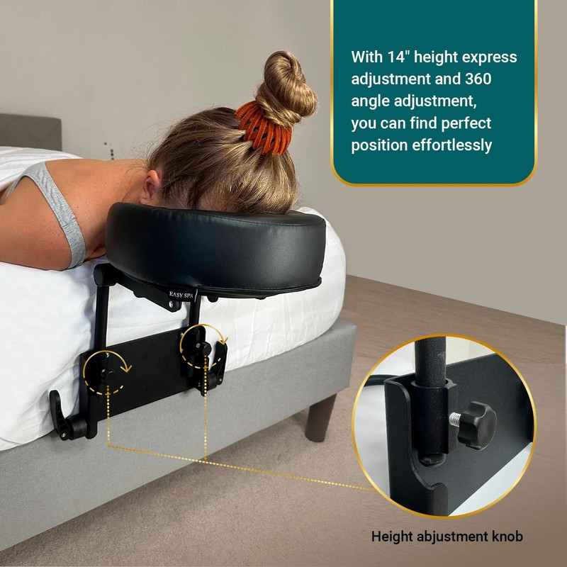 EASY SPA Home Mattress Top Massage Kit Adjustable Headrest with