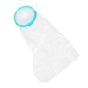 FOMIYES Transparent Reusable Foot Cover for Easy Bathing Comfortable Protector