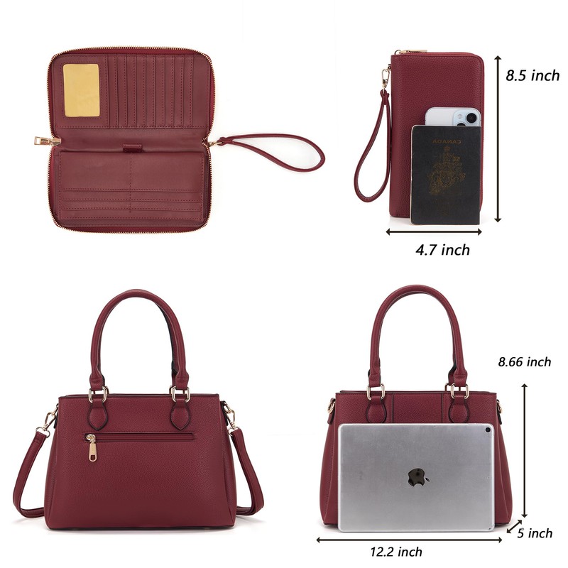 Purses and Wallet Set for Women Crossbody Top Handle Tote