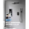 Britulif 12 Inch Shower Faucet Set, High Pressure Shower Systems
