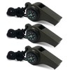 AEIOPRS 2 Pcs 3-in-1 Compass with Whistle and Thermometer Mini