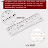 HARFINGTON Film Flexible Ruler, 4 Inch, 0.1mm Scale, PET Plastic