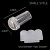 Transparent Nail Art Stamp Jelly Silicone Printing Nail Polish Stamping