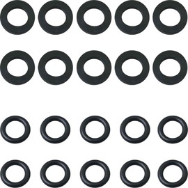 WHYHKJ 20PCS Propane Tank Gasket O Rings 4 Part Rubber Washer ID 10x3 O Ring Shower Seal Hose Seal Valve Ring Gasket for Propane Tank Connector