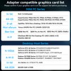 XPTSFDU 4K120Hz DisplayPort to Dual Displayport Splitter for Dual Monitors