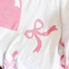 Luxape Bow Blanket Pink Bows Soft Throw Blanket Reversible Premium