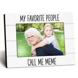 DUXMNAMG My Favorite People Call Me Meme 4x6 Picture Frame, Meme Gifts for Grandma Photo Frame, Gifts for Memes Mothers Day from Grandkids, MemeGift Picture Photo Frames for Desk Decor