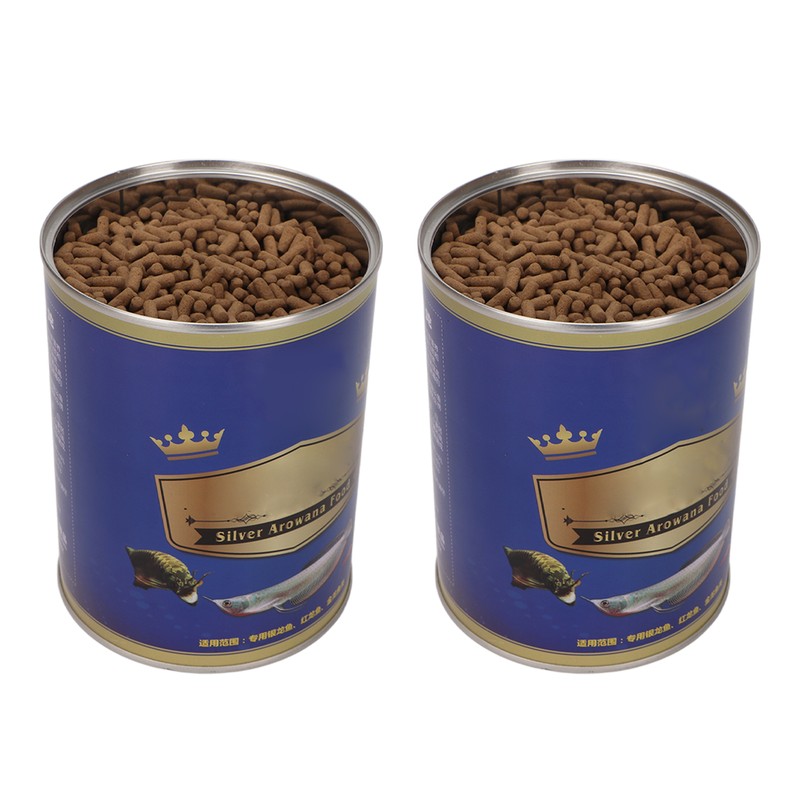 2 Cans Arowana Fish Food Natural Ingredients High Protein Fish