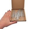 SKIR'CO (Pack of 40) Square Twisted Steel Nails 3.0 x