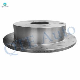 PM Auto Rear 284mm Drilled Slotted Brake Disc Rotors For 2001-2006 Hyundai Santa FE