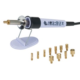 Pebaro 0251 Rhinestone Set, Rhinestone Piston, 12 Attachments for Different Sizes, 576 Rhinestones, Hotfix Applicator, Glitter Stones on Fabric, Leather, Paper etc., Creative Set, Crafts, Designs,