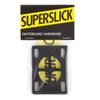 Superslick Skateboard Soft Riser Pads 3 mm Black Longboard Shock