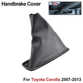 QKLsudua - Funda de piel sintética para palanca de cambios, duradera y compatible con piezas interiores de toyota Corolla 2007-2013, accesorios de ajuste de coche (funda de freno de mano)