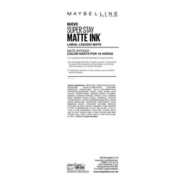Labial Líquido Maybelline New York Super Stay Matte Ink 5ml