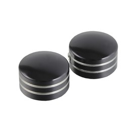 XMT-MOTO Head Bolt Covers fits for Harley-Davidson all Twin Cam models 1999-Later,all Big Twin 1340 Evo Models 1985-1999,all Sportster models 1986-Later(Black,2 PCS)