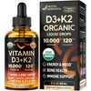 Vitamin D3 K2 USDA Organic Drops - Vitamin D3 10000