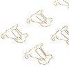 100pcs Dog Shape Paper Clips Improved Slip Resistance Rust Proof
