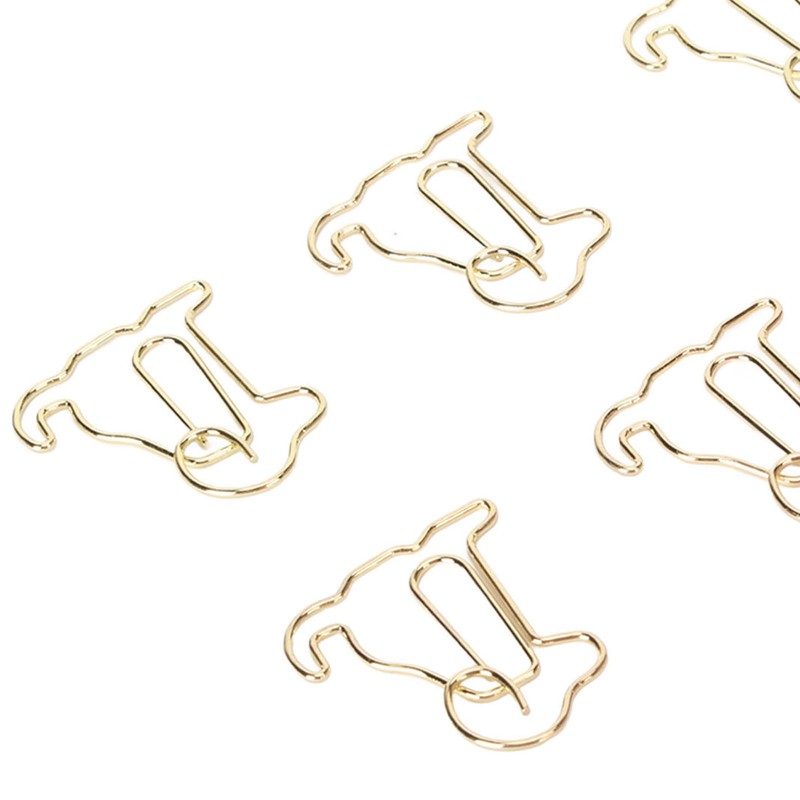 100pcs Dog Shape Paper Clips Improved Slip Resistance Rust Proof