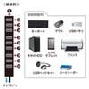 Sanwa Supply USB 2.0 Hub (10 Ports) USB-2H1001BKN Black