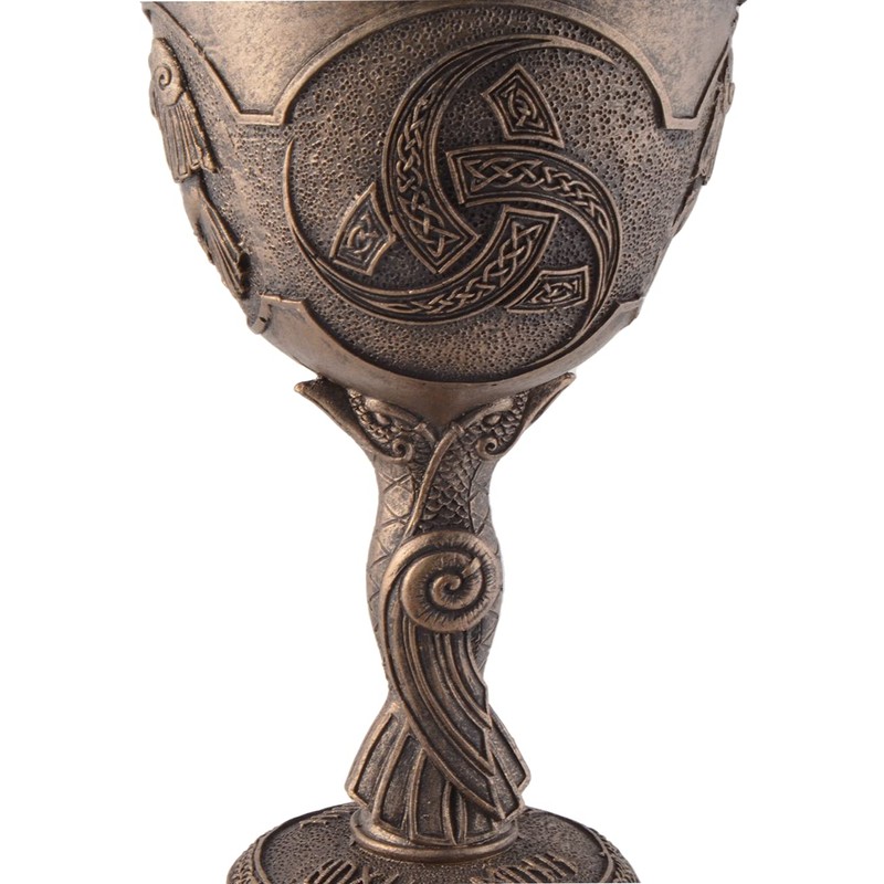 VOGLER Joh. Vogler GmbH Bronzed Viking Goblet Hugin and Munin