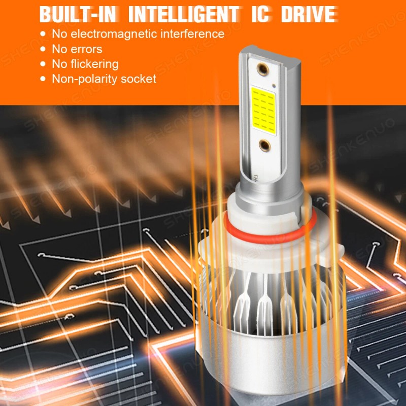 SHENKENUO 9005 + H11 LED Headlight Combo High Low Beam