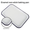 Angoily Enamelware Roasting Pan 3pcs, 12 X 8 Oblong Baking