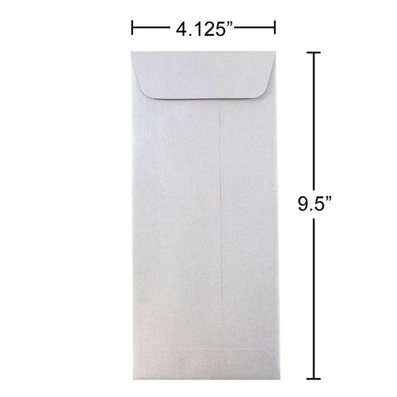 JAM PAPER #10 Policy Metallic Business Envelopes - 4 1/8