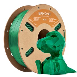 ERYONE PLA Plus Filament 1.75mm PLA+ 3D Printer Filament +/-0.03mm, 1kg (2.2lbs)/ Spool, Green