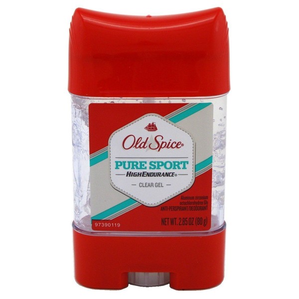 Old Spice Deodorant 2.85 Ounce Pure Sport Clear Gel (84ml) (3 Pack)