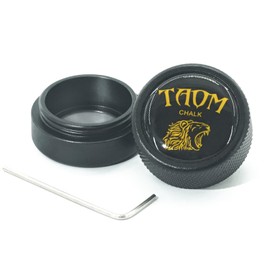 TAOM Round Shaped Pool Chalk Holder, Portable Pool Chalk Cubes, Magnetic Mini Chalk Holder Pool Billiards, Pool Cue Chalk Case Container Box for Billiard Cue Tip Tool Pool Table Snooker Accessories