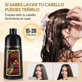 Kaisasa Shampoo Con Tinte Cubre Canas Natural Jengibre                                                                                                