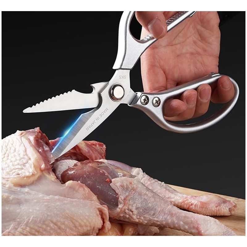 Kitchen Shears, Ultra Sharp Scissors Premium Heavy Duty with Sheath