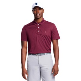 IZOD Men's Classic Performance Golf Grid Polo, FIG, L