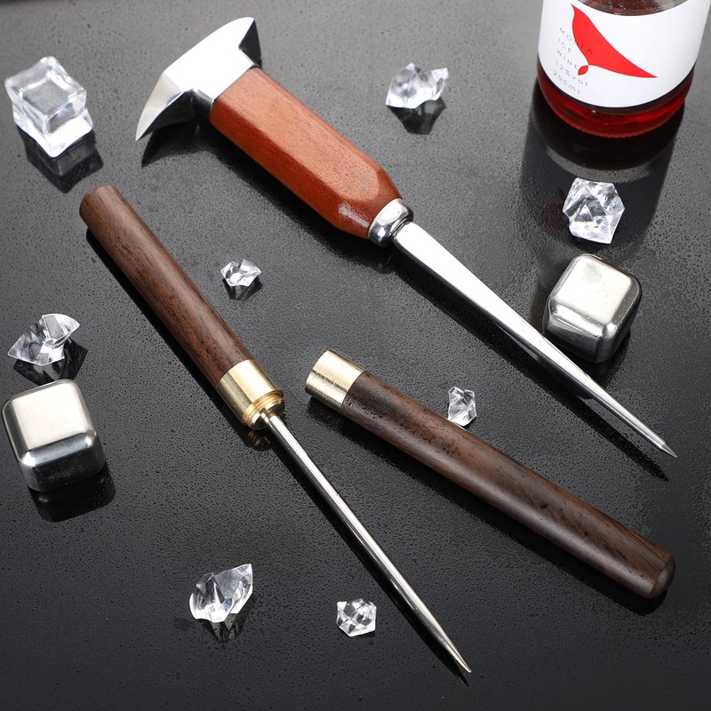 Ice picks, 2-piece set, long size ice pick with weight,
